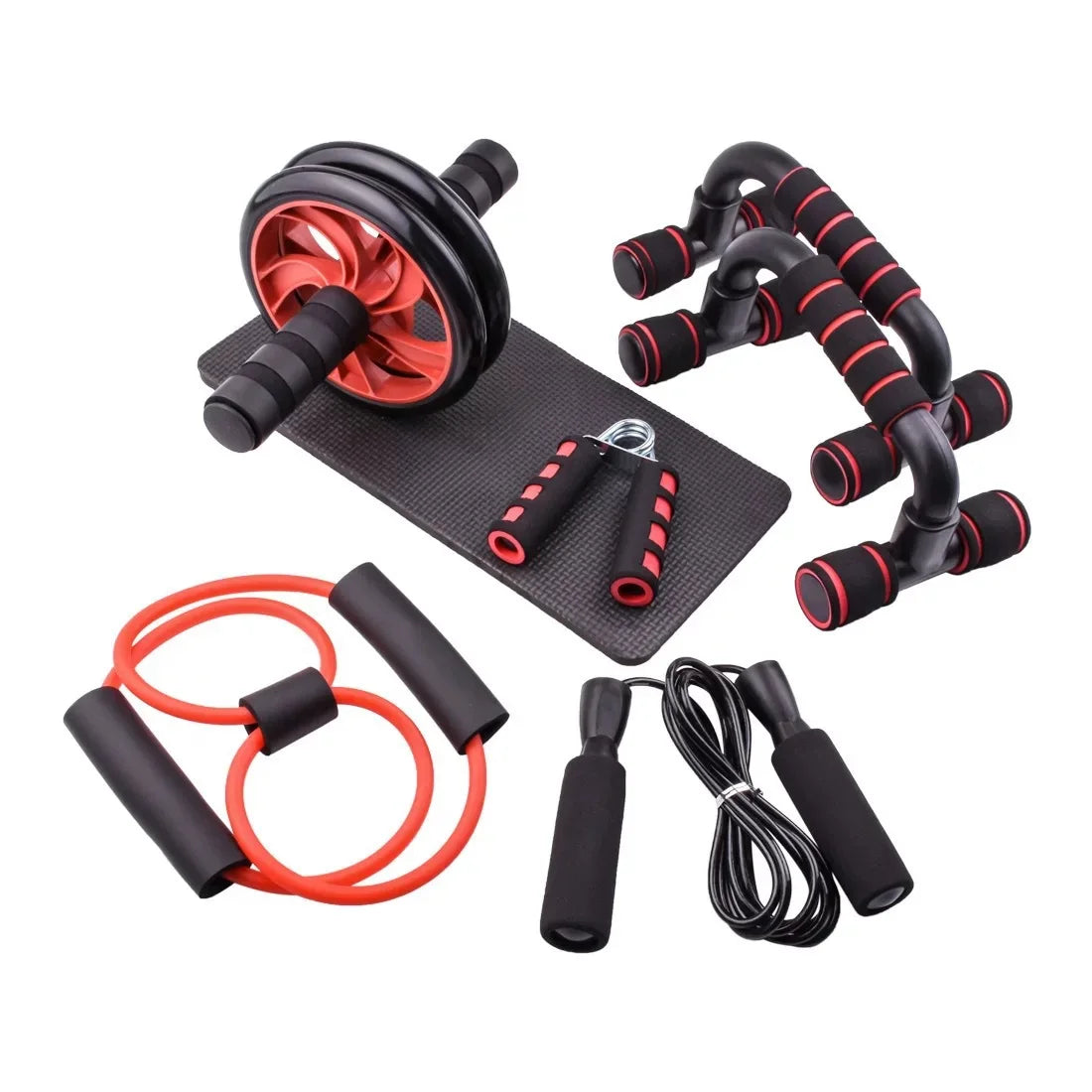 Home Gym 5-in-1 Ab Roller Wheels Kit