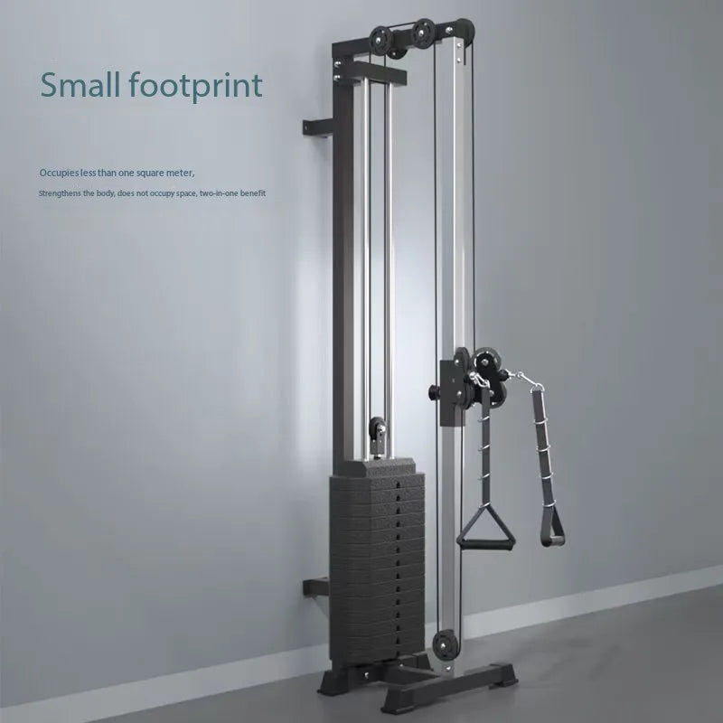 Metal Fitness Station Pull Strength Low Row Single Cable Crossover 70kg Weight Stack Home Gym