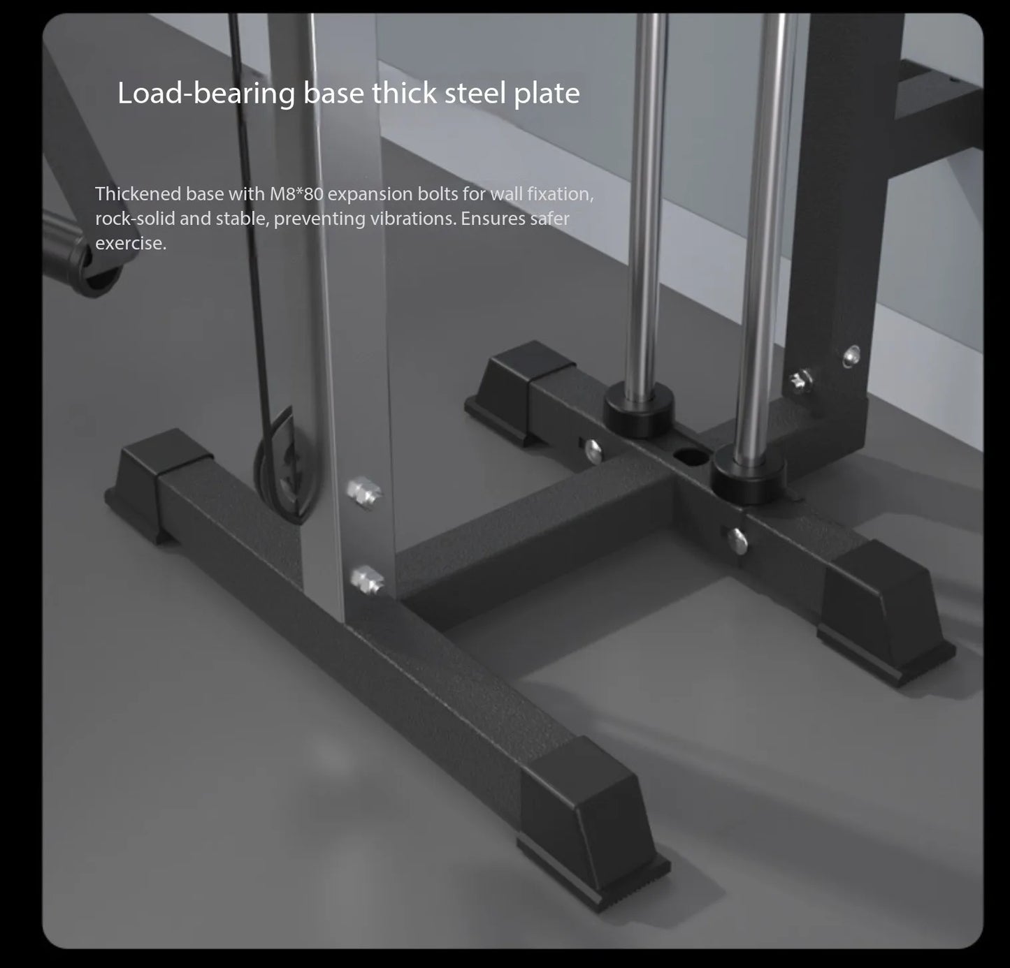 Metal Fitness Station Pull Strength Low Row Single Cable Crossover 70kg Weight Stack Home Gym