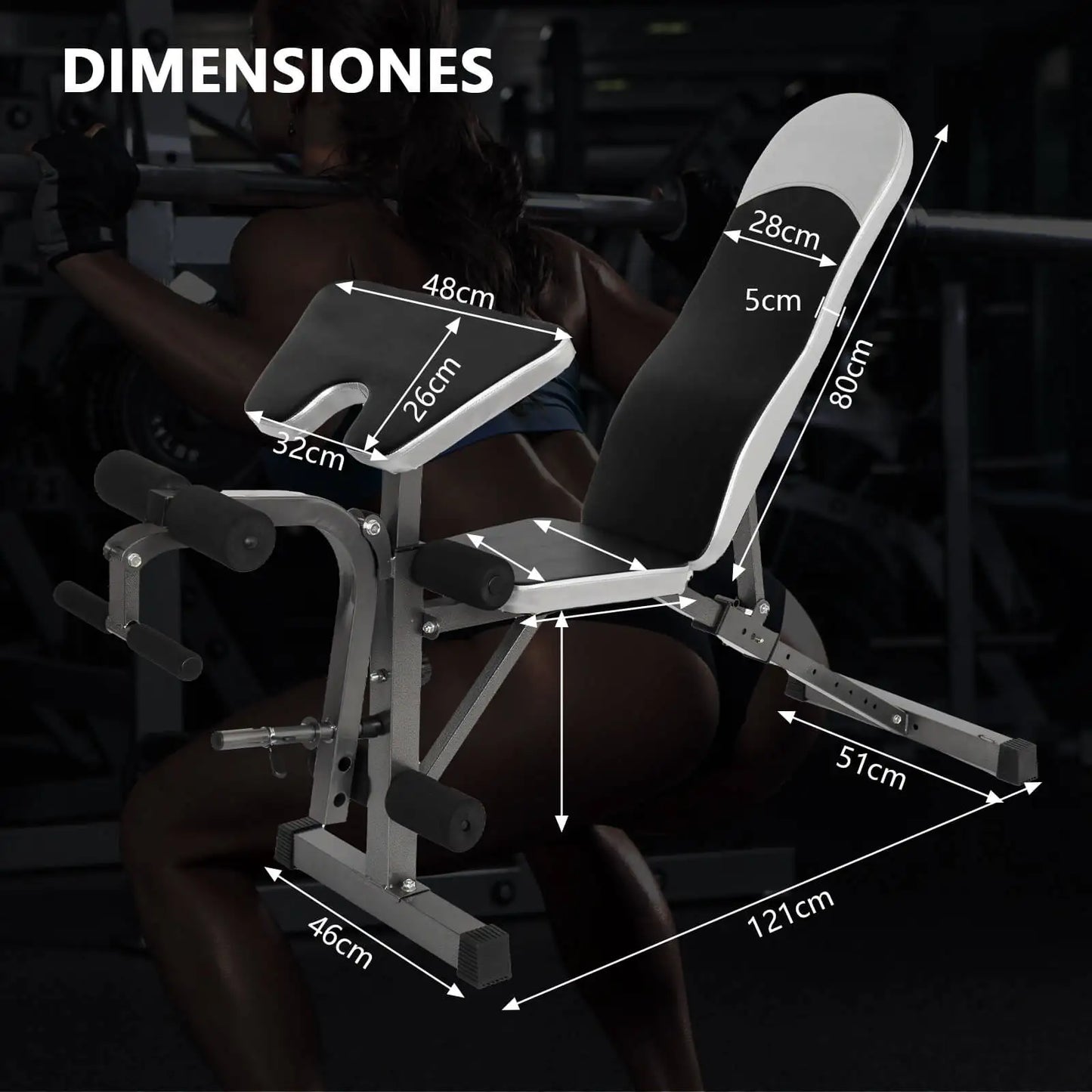 China Origin EIGFOH Model 70098B Foldable Adjustable Multifunction Weight Bench