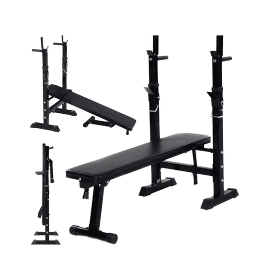 Adjustable Home Gym Weightlifting Bench Dumbbell Bench Press Squat Rack Barbell Weight Set Dumbbells Exercise Training Equipment