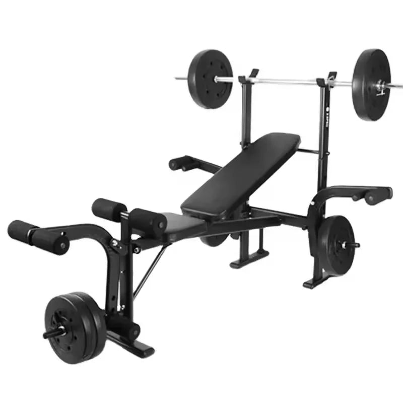 Adjustable Portable Excel Weight Bench with Dumbbell Barbell Rack