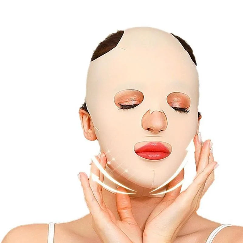 3D Reusable Face lifting Mask Anti Slimming Bandage V Shaper Full Face Lift Slim Sleeping face Mask Beauty Breathable