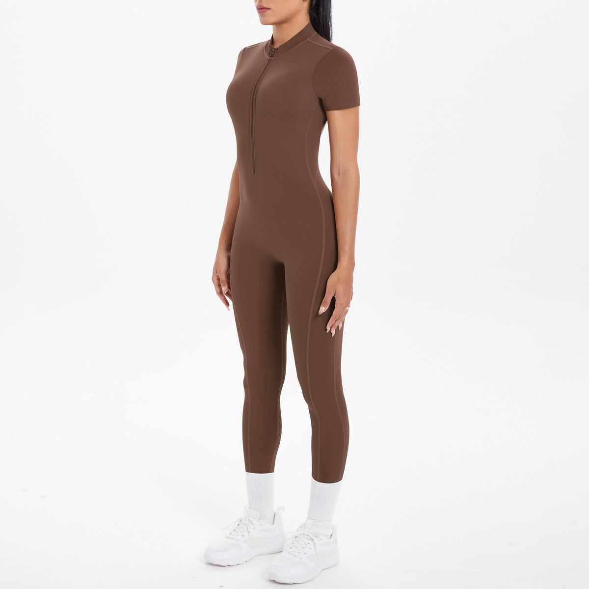 Sexy Backless Bodycon Scrunch Jumpsuit Raises Butt Women Dance Fitness Overalls Push Up