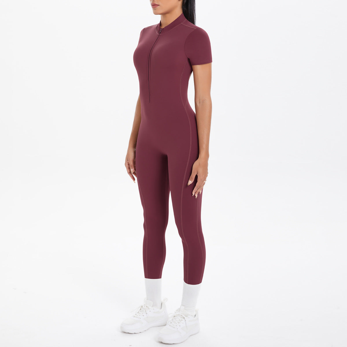 Sexy Backless Bodycon Scrunch Jumpsuit Raises Butt Women Dance Fitness Overalls Push Up
