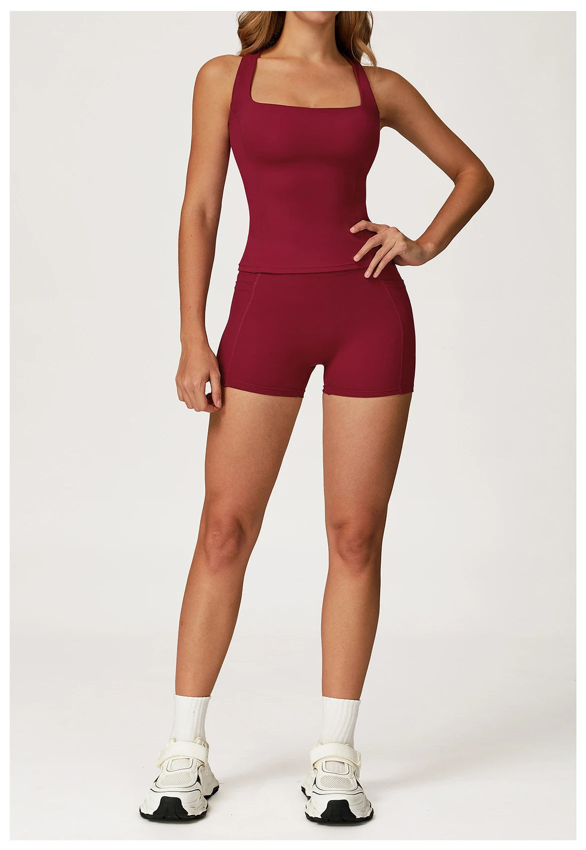 Yoga Set 2 Pieces Workout Outfits Women Clothes Fitness Sportswear Gym Tracksuit High Waist Leggings Sports Bra Athletic Wear