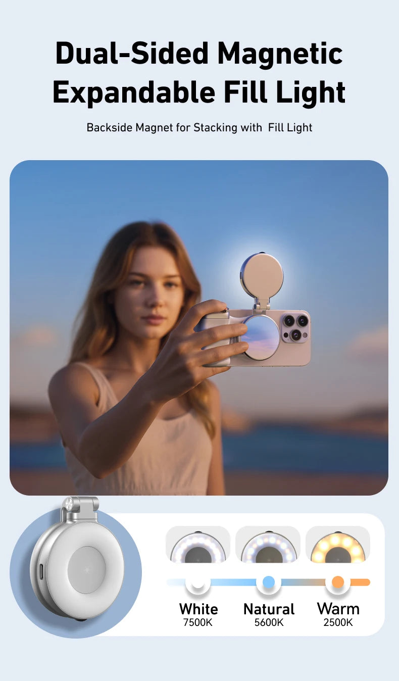 TELESIN Phone Camera Shoot Hand Grip Magnetic Smart Phone Holder