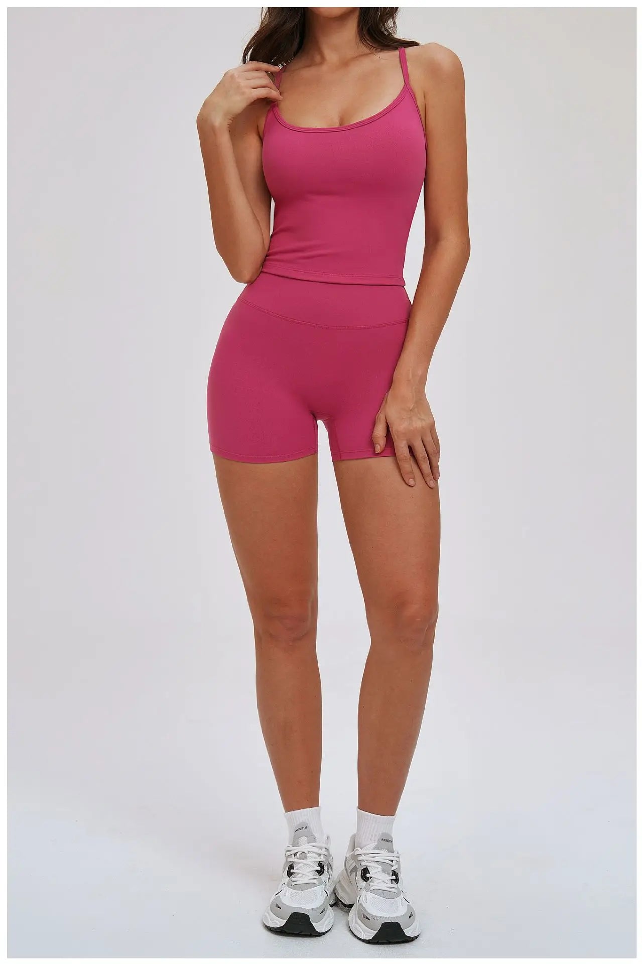 Yoga Set for Women 2026 Beauty Back Tight-Fitting Versatile Yoga Outfit Outdoor Running Sports Set Gym Wear Workout Clothes