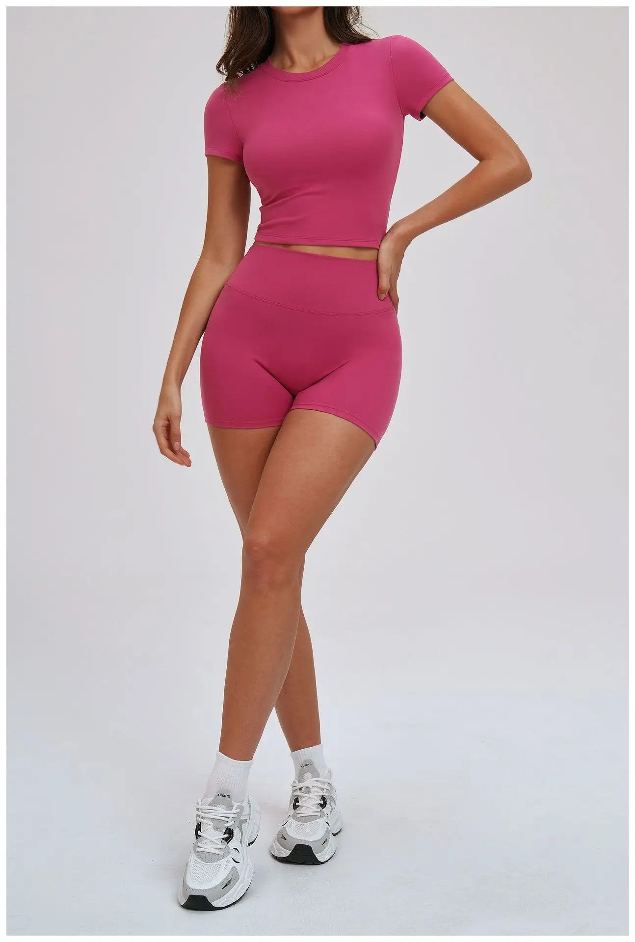 Yoga Set for Women 2026 Beauty Back Tight-Fitting Versatile Yoga Outfit Outdoor Running Sports Set Gym Wear Workout Clothes