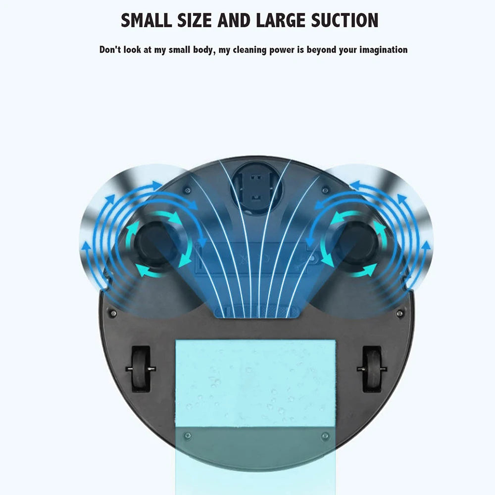 NEW 3 In 1 Smart Sweeping Robot Home Mini Sweeper Sweeping and Vacuuming Wireless Vacuum Cleaner Sweeping Robots For Home Use