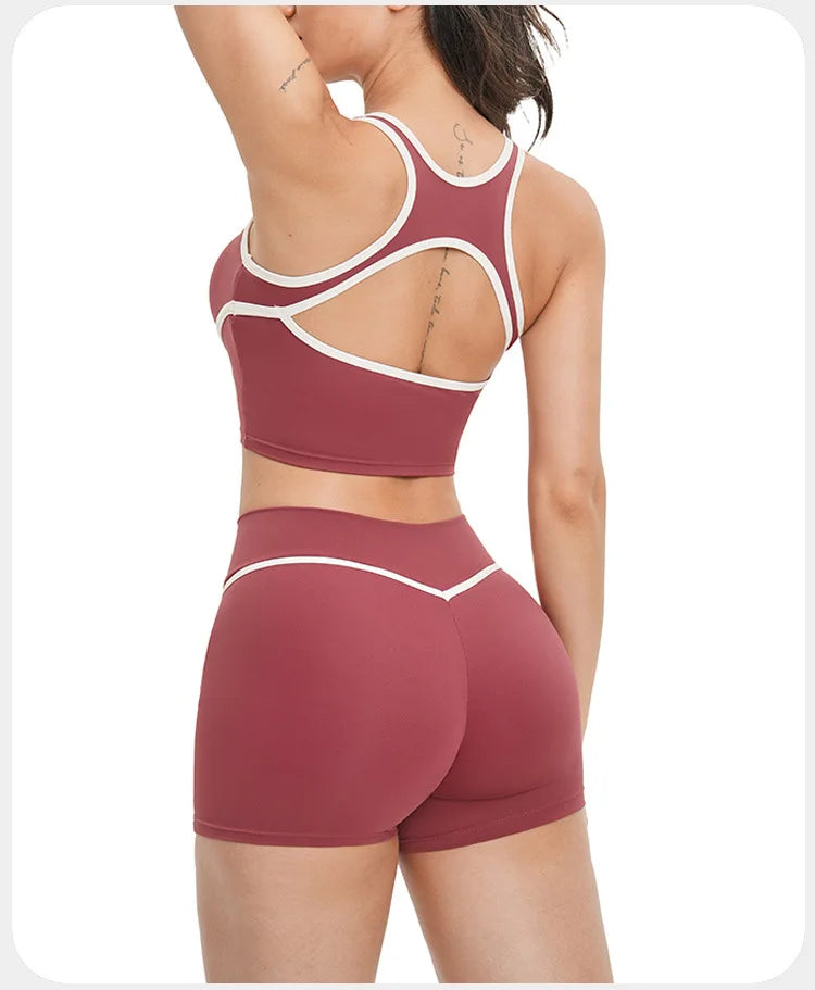 Yoga Set 2 PCS Sports Set Workout Outfits Women's Sportswear Fitness Gym Tracksuit