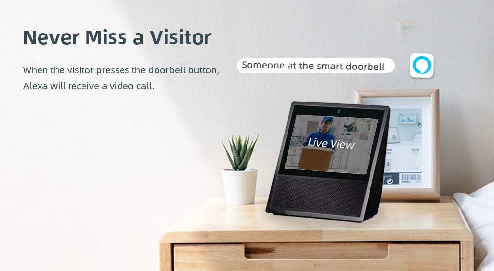 Tuya Video Doorbell WiFi Wireless Door Bell DC AC Battery Powered 1080P 2MP Waterproof