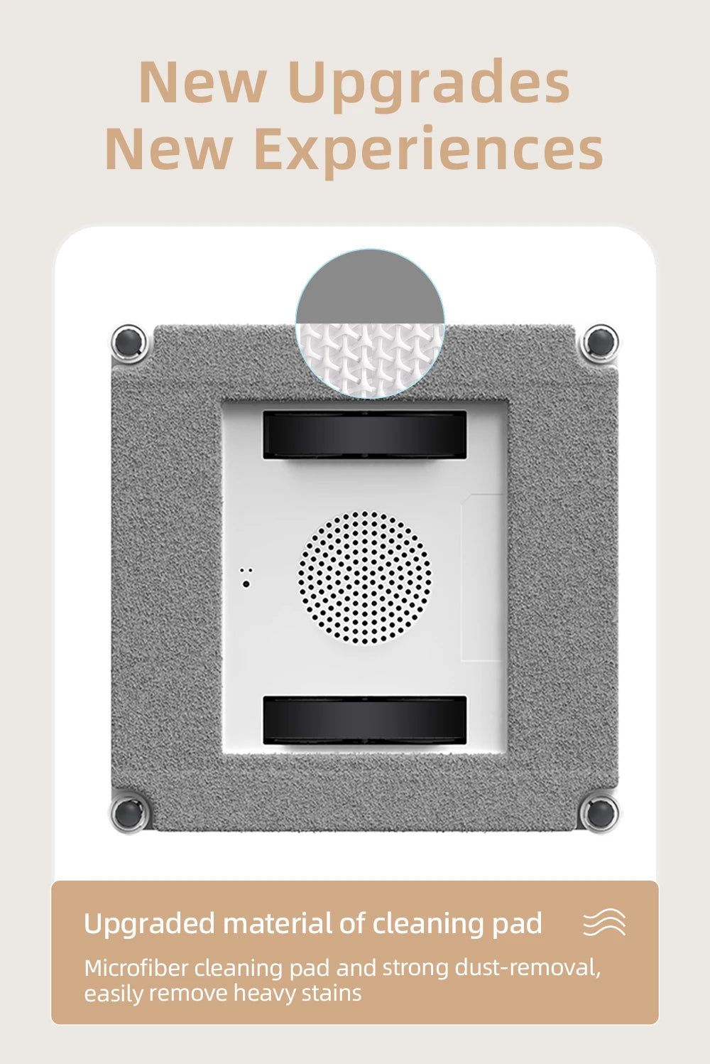 Robot Window Cleaner LIECTROUX YW509,4-Way Water Spray,Home Wall Glass Window Robot Vacuum Cleaner,Updated Laser,Smart Memory