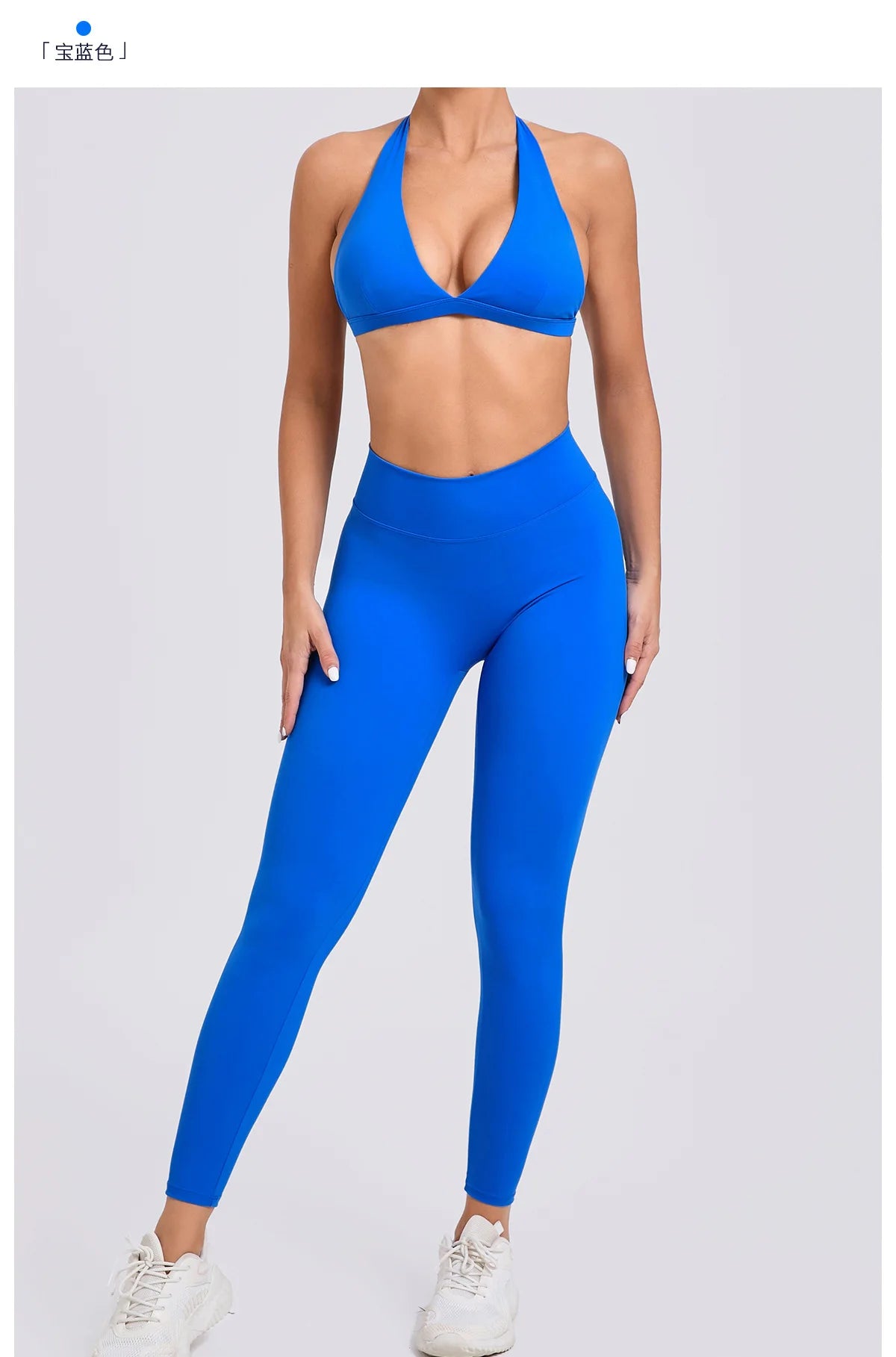 Workout Set for Women Quick Dry Yoga Outfit Seamless Sports Bra High Waist Gym Leggings with Pockets Running Fitness