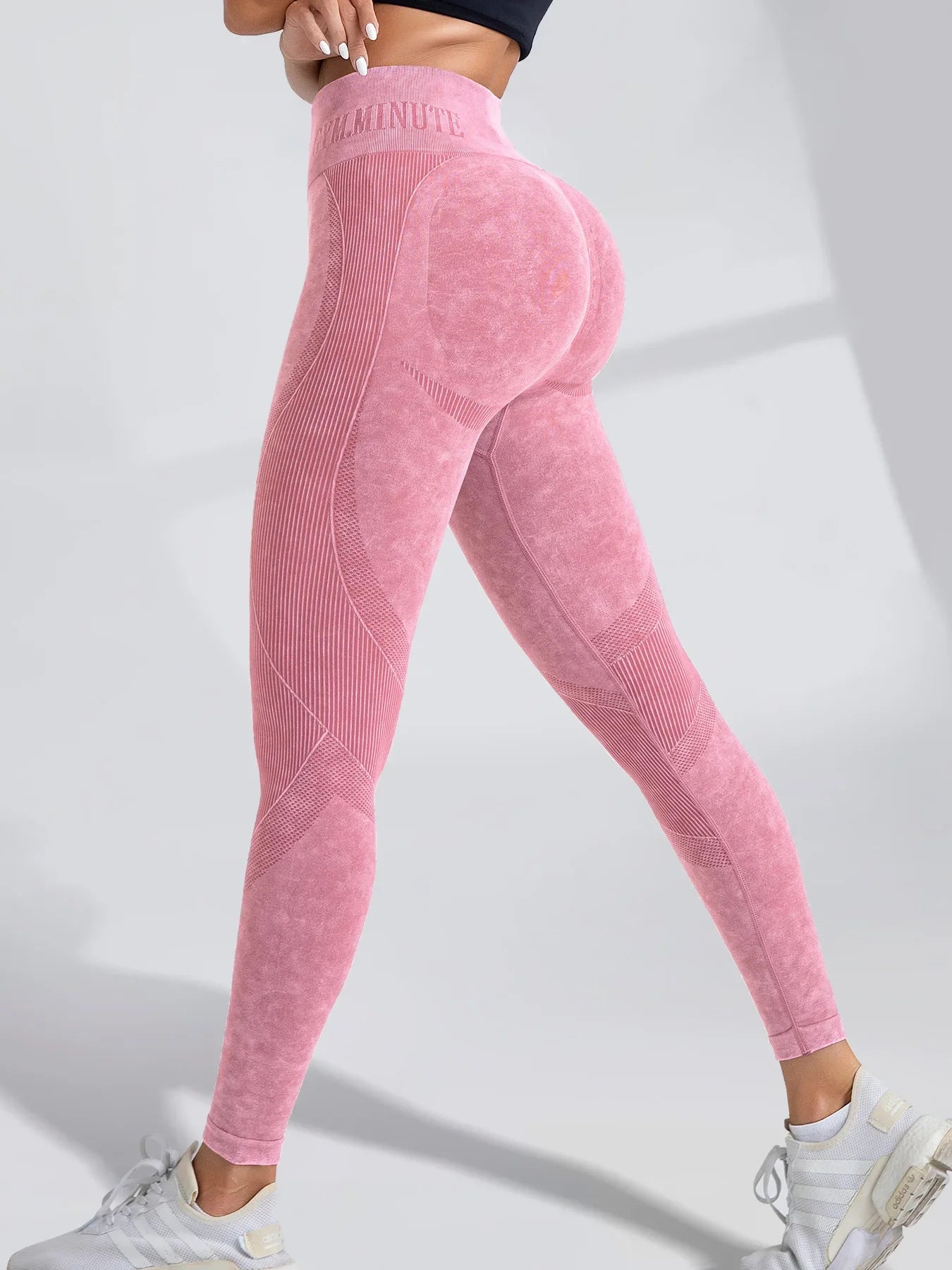 Women Seamless Gym High Waist Yoga Pants Hip Lifting Outdoor Sports Tight Waist