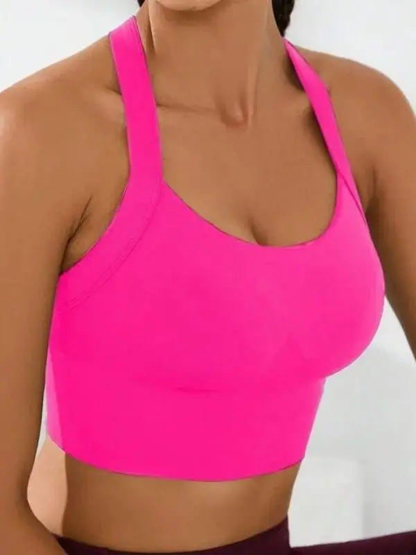 Sports and beautiful back bra set, cross-back sports bra, no chest pad, adjustable size, and can be worn inside normally.