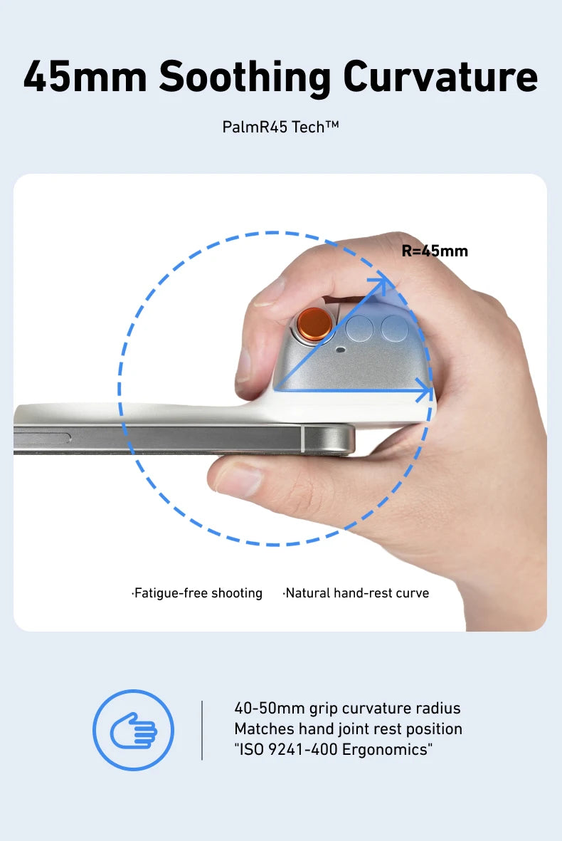TELESIN Phone Camera Shoot Hand Grip Magnetic Smart Phone Holder