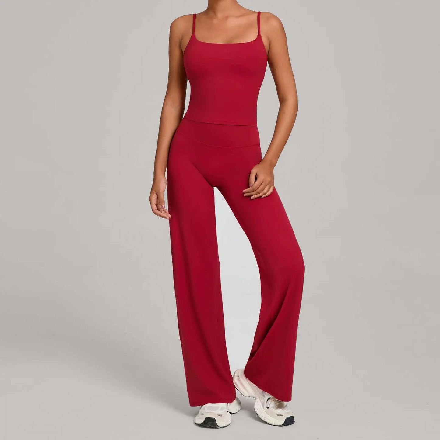 Women's Seamless Yoga Sets Sports Fitness Nude Beauty Back Bra Loose Leggings Slimming Suits Outdoor Running Workout Gym Sets