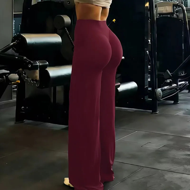 Pilates Straight Yoga Pants Women's New Straight-Leg Hip-Lifting Slimming Fitness Sports Tight-Fitting Fitness Hip-Lifting Pants