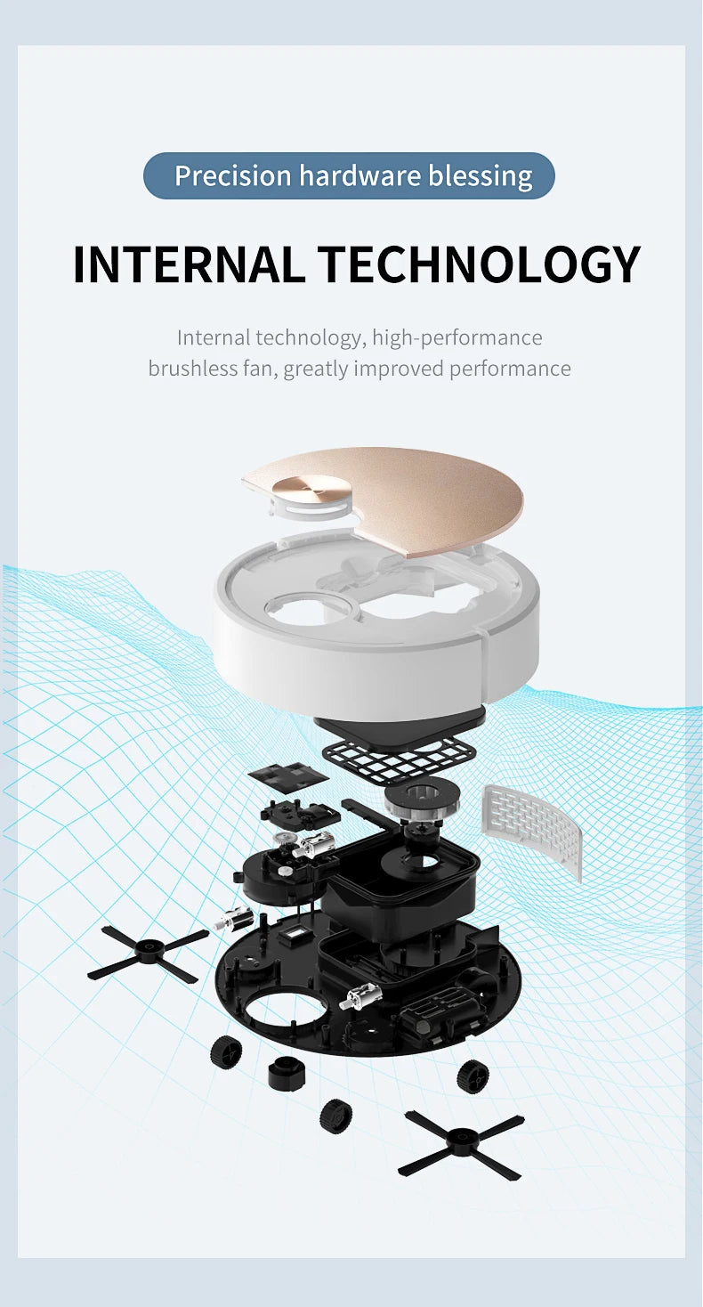 New ES06 Robot Vacuum Cleaner APP Wireless Cleaning Machine Smart Remote Control  Sweeping Floor For Home Vacuum Cleaner