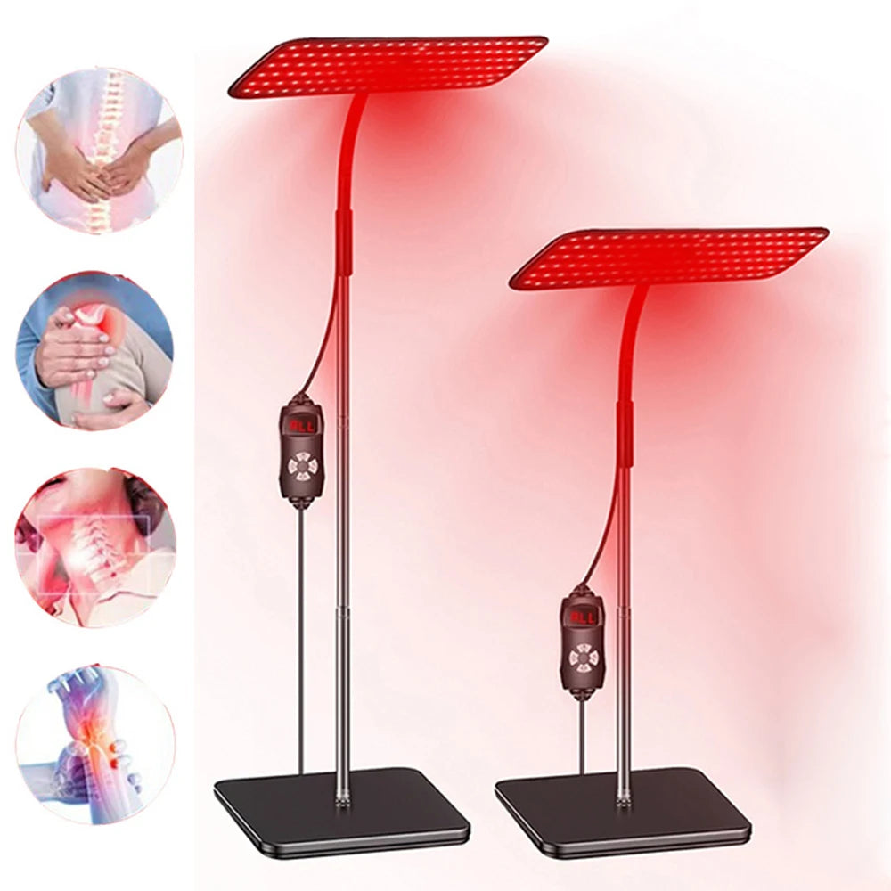 660nm 850nm Near Infrared Light Panel Red Light Lamp With Timer Face and Body Home Use Relief Pain Device with Adjustable Stand