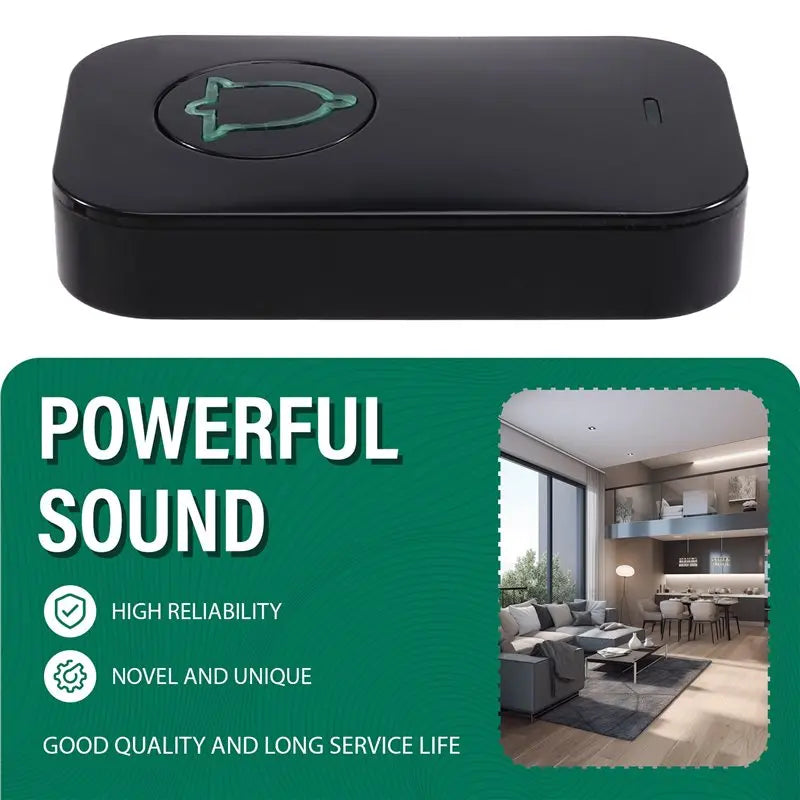 BTLIFE-Doorbell Loud Classroom Doorbell For Home Office Kids Room Teachers & Hearing-Impaired, Long-Distance Loud Doorbell
