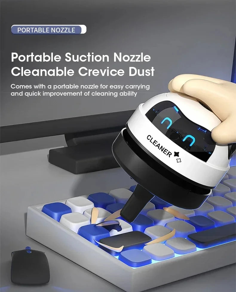 Desk Table Dust Vacuum Handheld Mini Vacuum Cleaner USB Table Sweeper Home Office Desktop Pencil Crumbs Cleaner