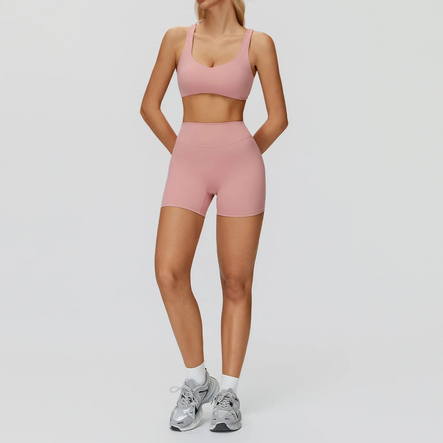 Yoga set 2 pieces women's sportswear gym clothes exercise running fitness set