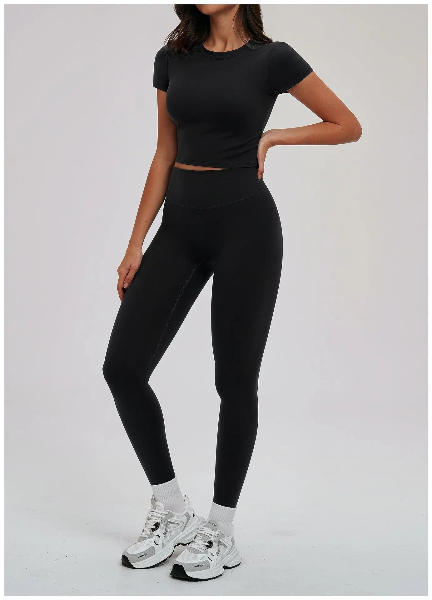 Yoga Set for Women 2026 Beauty Back Tight-Fitting Versatile Yoga Outfit Outdoor Running Sports Set Gym Wear Workout Clothes