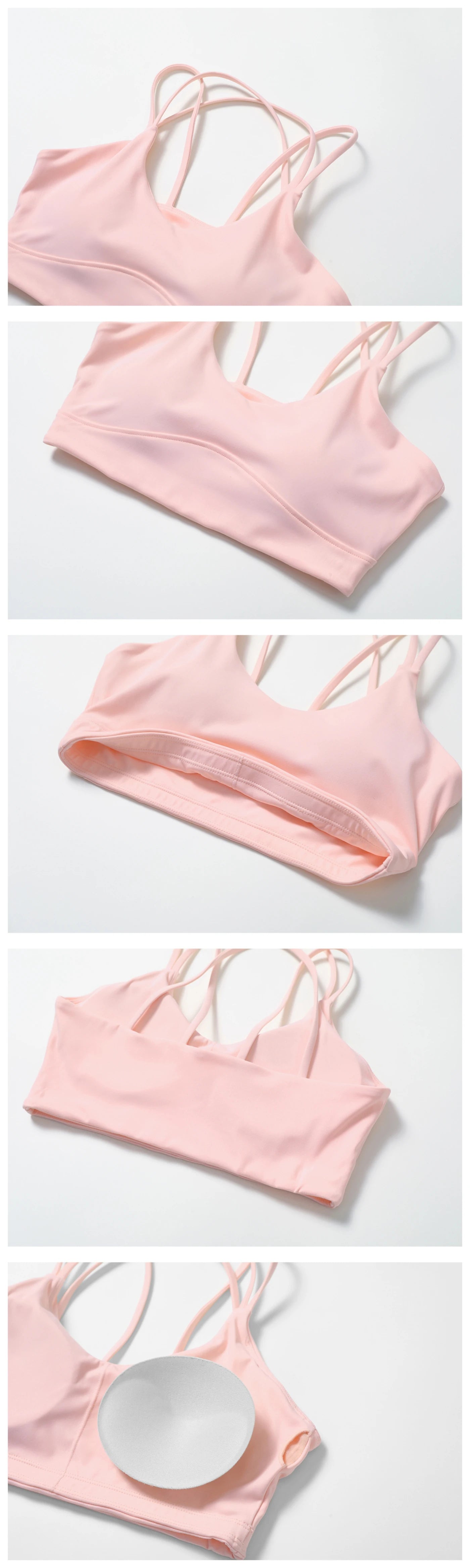 Naked Feeling Yoga Set Women Gym Workout Clothes Padded Sports Bra Outdoor Fitness Running Shorts High Waist Hip Lift Yoga Pants