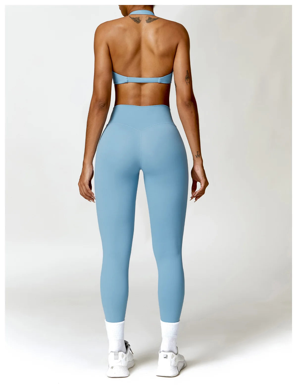 2PCS Yoga Set Nude Feeling Workout Sets Women Tracksuit Gym Push Up Fitness Running Workout Sportwear Sport Bra Leggings Suit