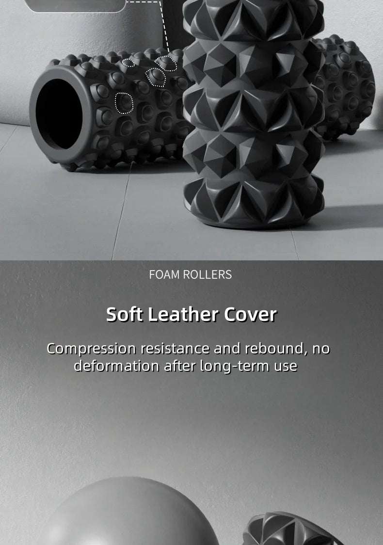 30cm Pilates Foam Roller Muscle Massage EPP Yoga Fitness Roller For Back Pain Relief Gym Exercise Self-Myofascial Treatment