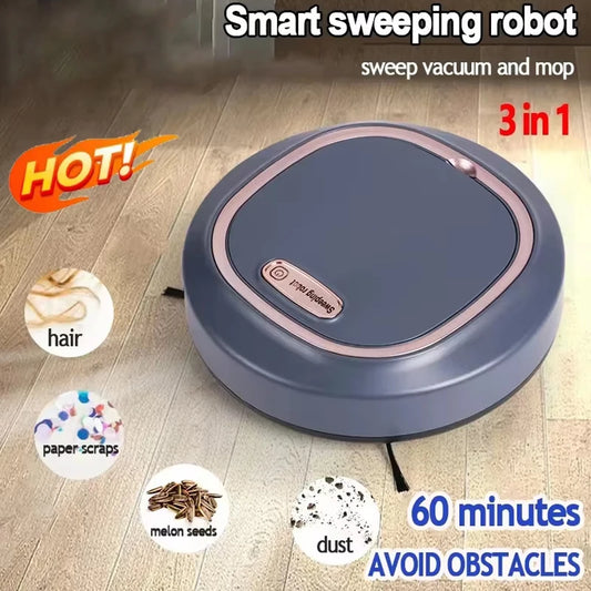 Automatic Sweeping Robot Home Sweeper Lazy Person Intelligent 3-in-1 Sweeping Machine USB Rechargeable Vacuum Cleaner