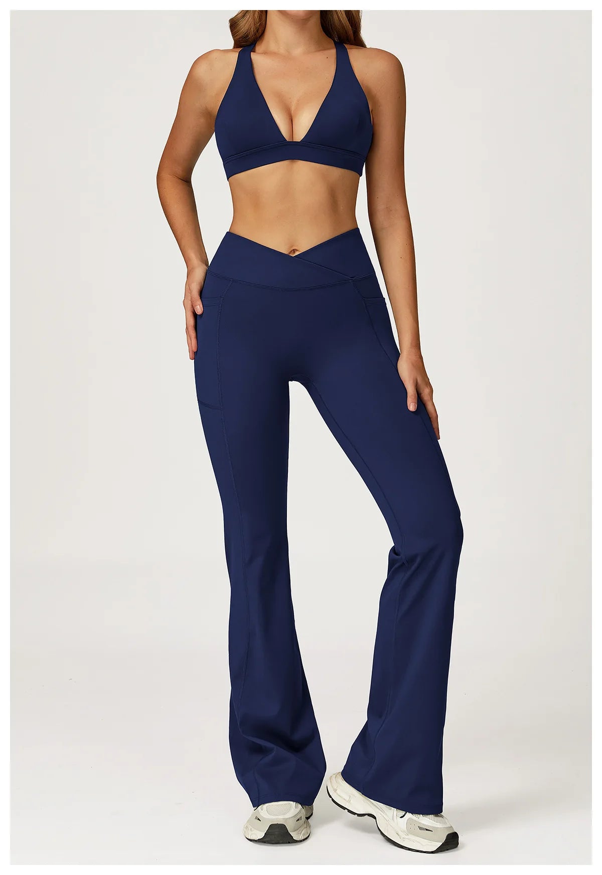 2PCS Yoga Set Gym Clothes Workout Sportswear Yoga Suits Women Tracksuits Fitness Outfits Sports Bra Gym Leggings Athletic Wear