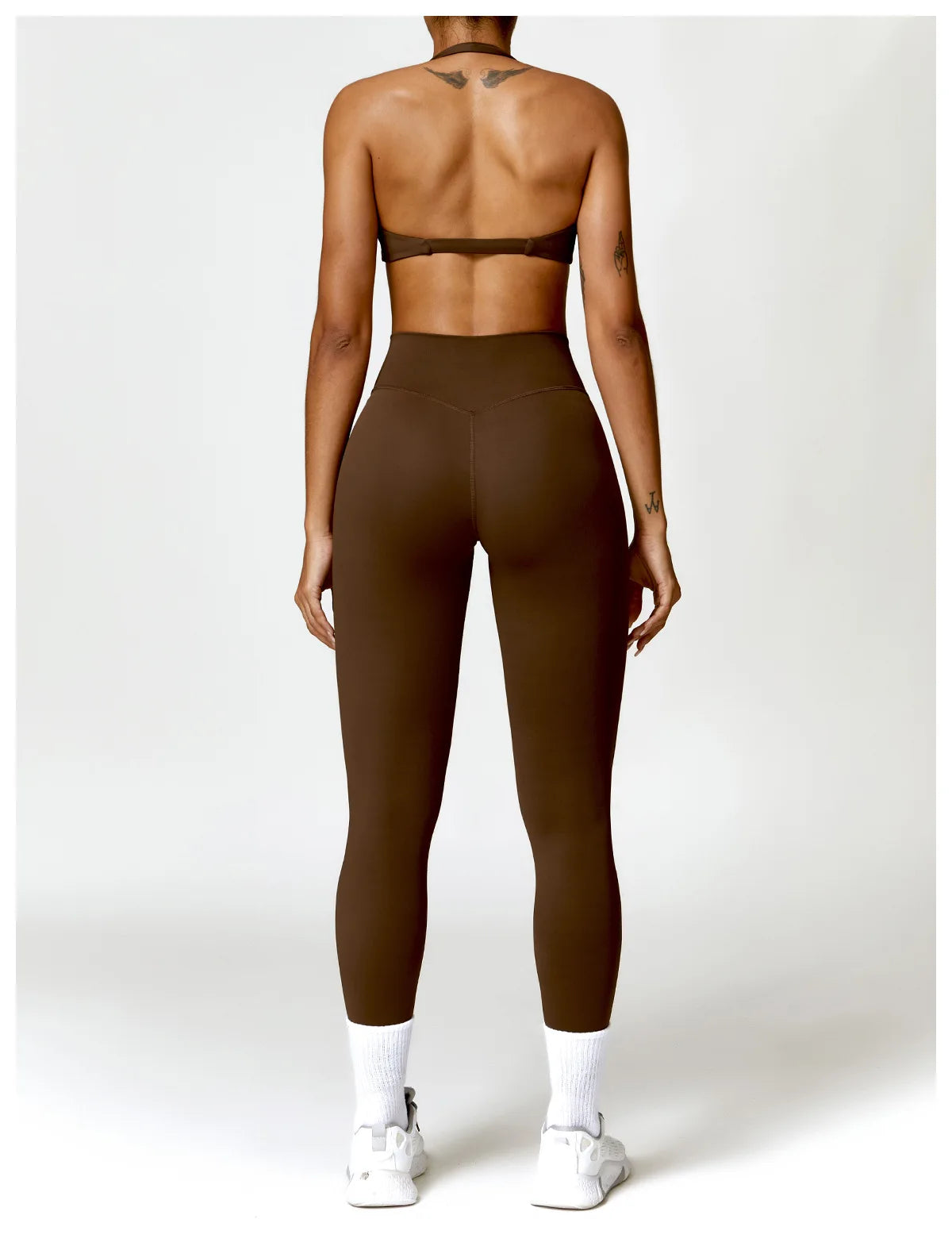 2PCS Yoga Set Nude Feeling Workout Sets Women Tracksuit Gym Push Up Fitness Running Workout Sportwear Sport Bra Leggings Suit