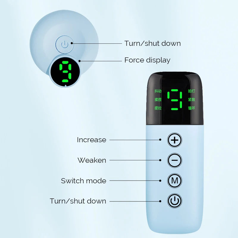 Facial EMS Lifting Machine Chin Cheek Slimming Strap Facial Shaping Massager Double Chin Removal V Line Lift Belt Skin Care Tool