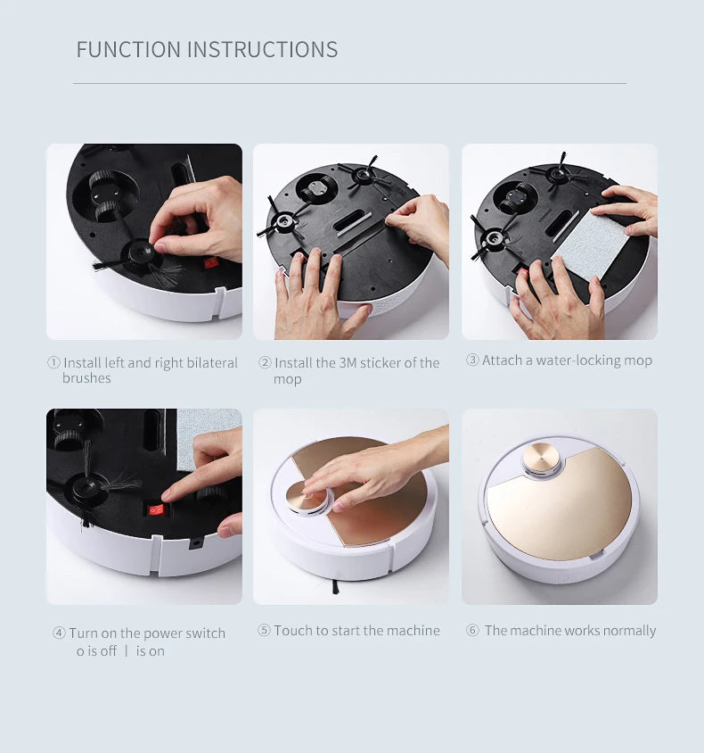 New ES06 Robot Vacuum Cleaner APP Wireless Cleaning Machine Smart Remote Control  Sweeping Floor For Home Vacuum Cleaner