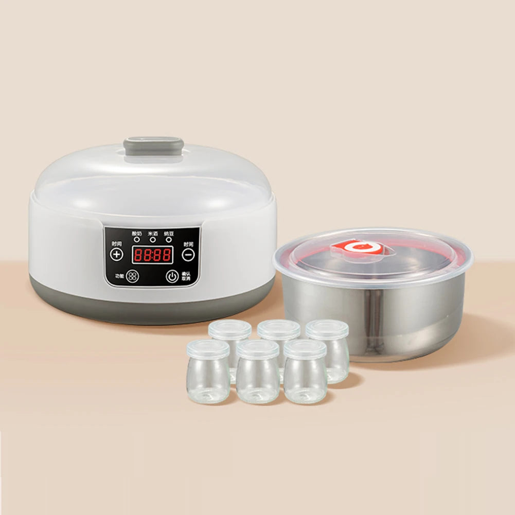 1.2L Electric Yogurt Machine Constant Temperature Multi-Function Yogurt Machine Low Noise Wine Ferment Machine for Home Kitchen