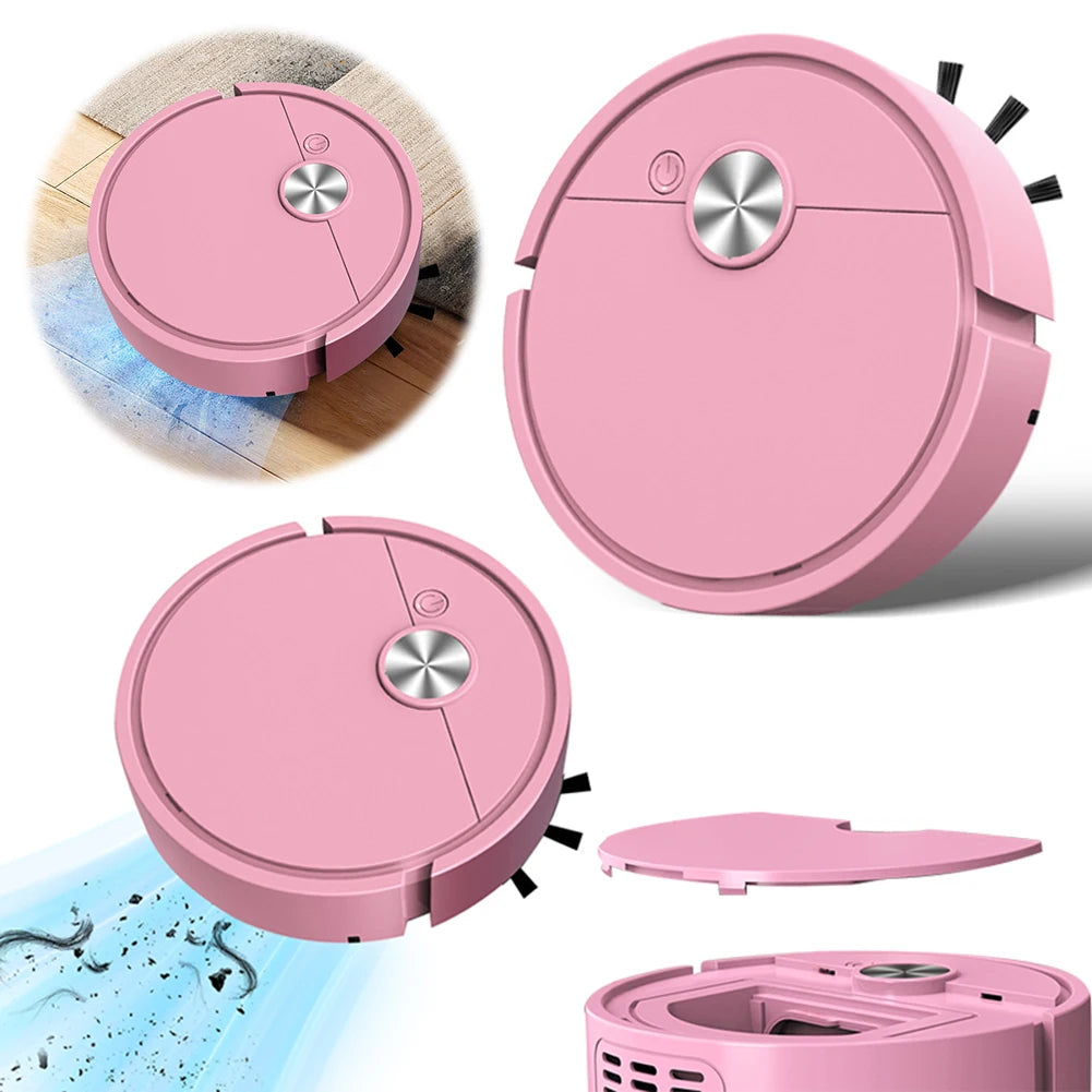 3 in 1 Robot Vacuum Rechargeable Vacuum Mop Robot Sweeping Machine Compact Cleaning Machine for Pet Hair Stubborn Dirt