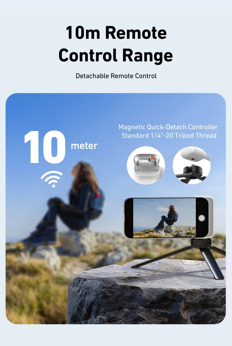 TELESIN Phone Camera Shoot Hand Grip Magnetic Smart Phone Holder