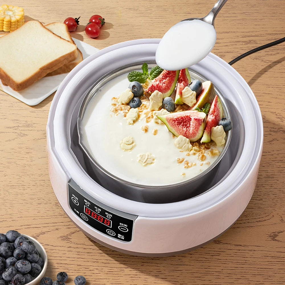 1.2L Electric Yogurt Machine Constant Temperature Multi-Function Yogurt Machine Low Noise Wine Ferment Machine for Home Kitchen