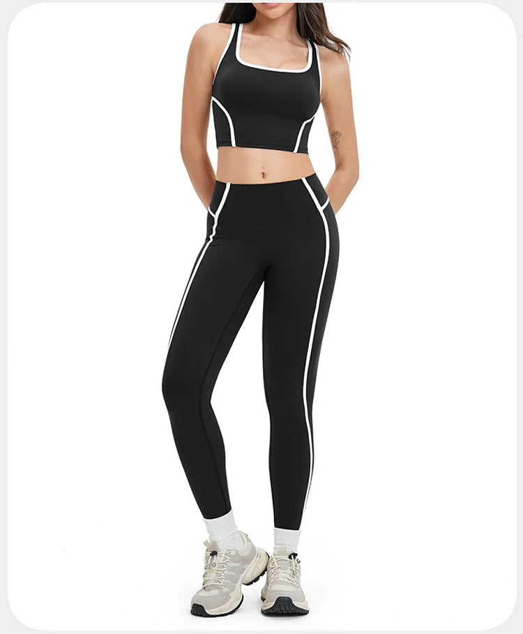 Yoga Set 2 PCS Sports Set Workout Outfits Women's Sportswear Fitness Gym Tracksuit