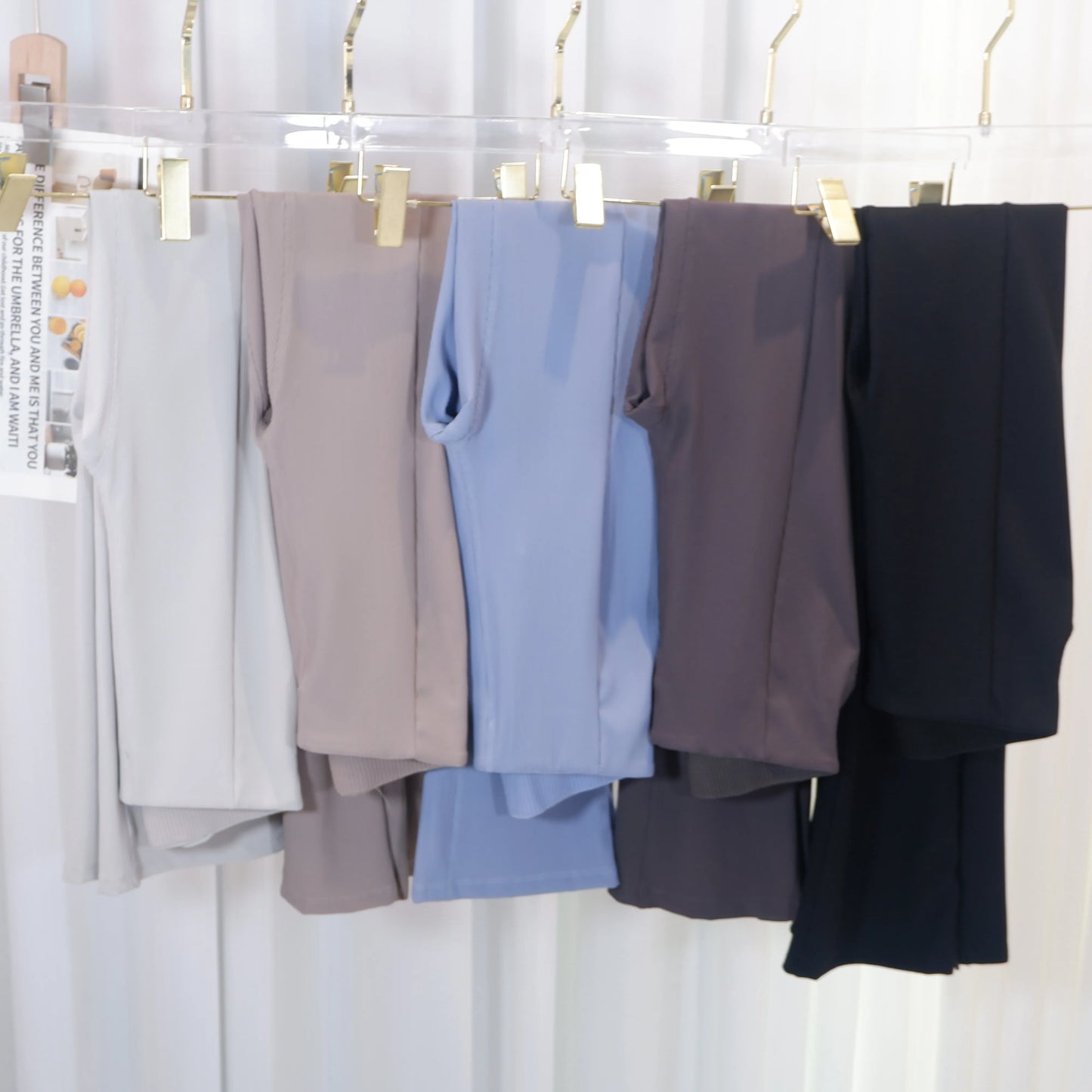 Yoga Pants for Women, High-Waisted, Ribbed, Flared, Comfortable