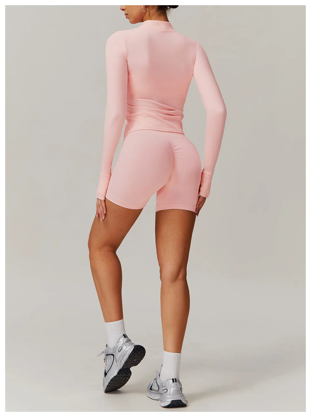 Naked Feeling Yoga Set Women Gym Workout Clothes Padded Sports Bra Outdoor Fitness Running Shorts High Waist Hip Lift Yoga Pants