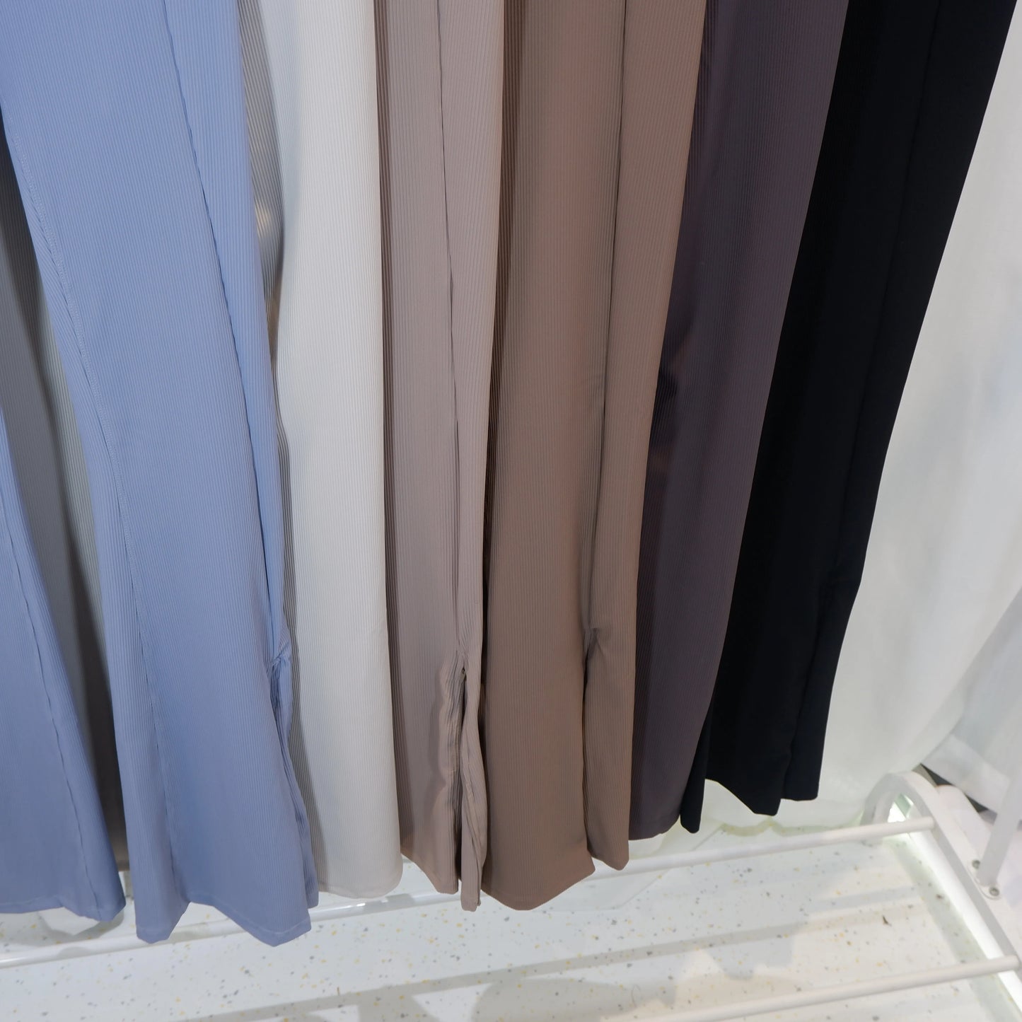 Yoga Pants for Women, High-Waisted, Ribbed, Flared, Comfortable