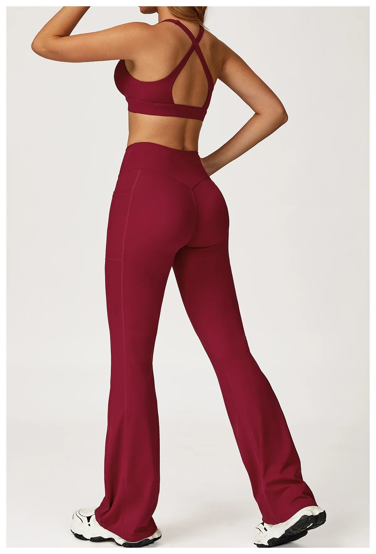 2PCS Yoga Set Gym Clothes Workout Sportswear Yoga Suits Women Tracksuits Fitness Outfits Sports Bra Gym Leggings Athletic Wear