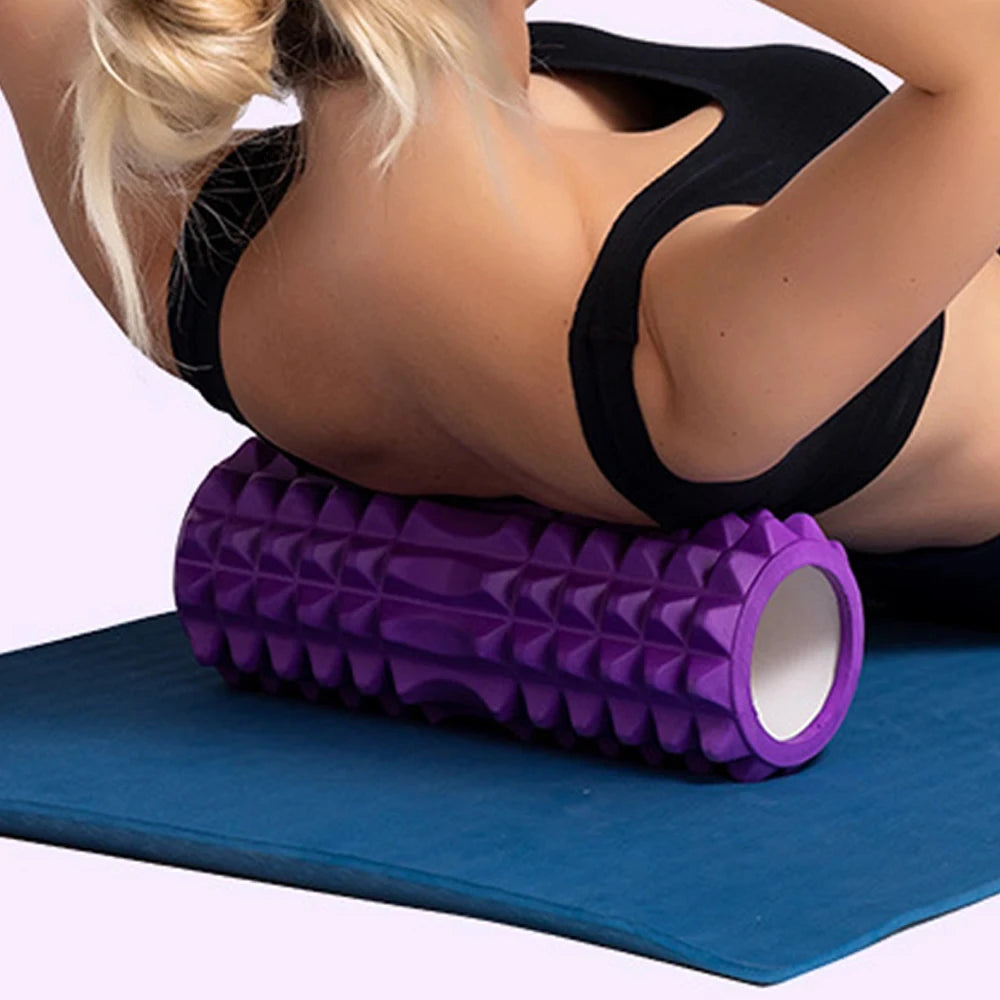 30cm Foam Column Muscle Relaxation Training Pilates Yoga Fitness Massage Foam Roller Grid Trigger Point Therapy Home Exercise