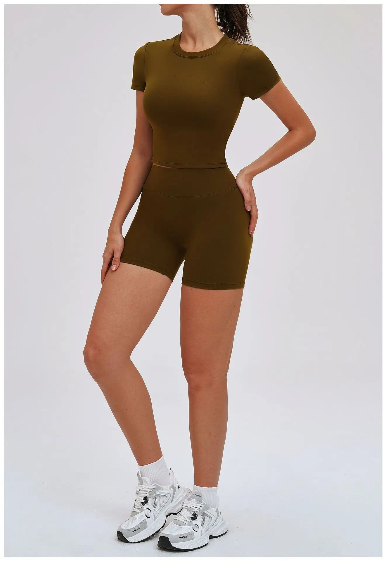 Yoga Set for Women 2026 Beauty Back Tight-Fitting Versatile Yoga Outfit Outdoor Running Sports Set Gym Wear Workout Clothes