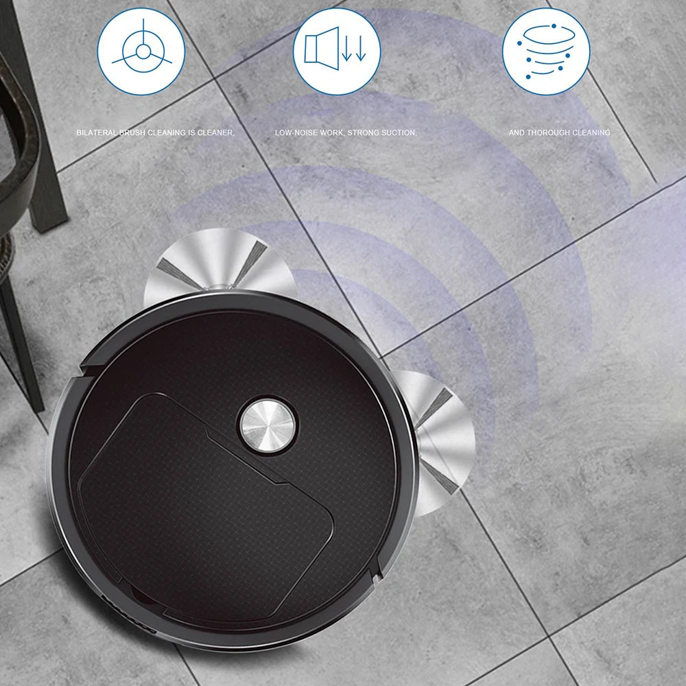 NEW 3 In 1 Smart Sweeping Robot Home Mini Sweeper Sweeping and Vacuuming Wireless Vacuum Cleaner Sweeping Robots For Home Use