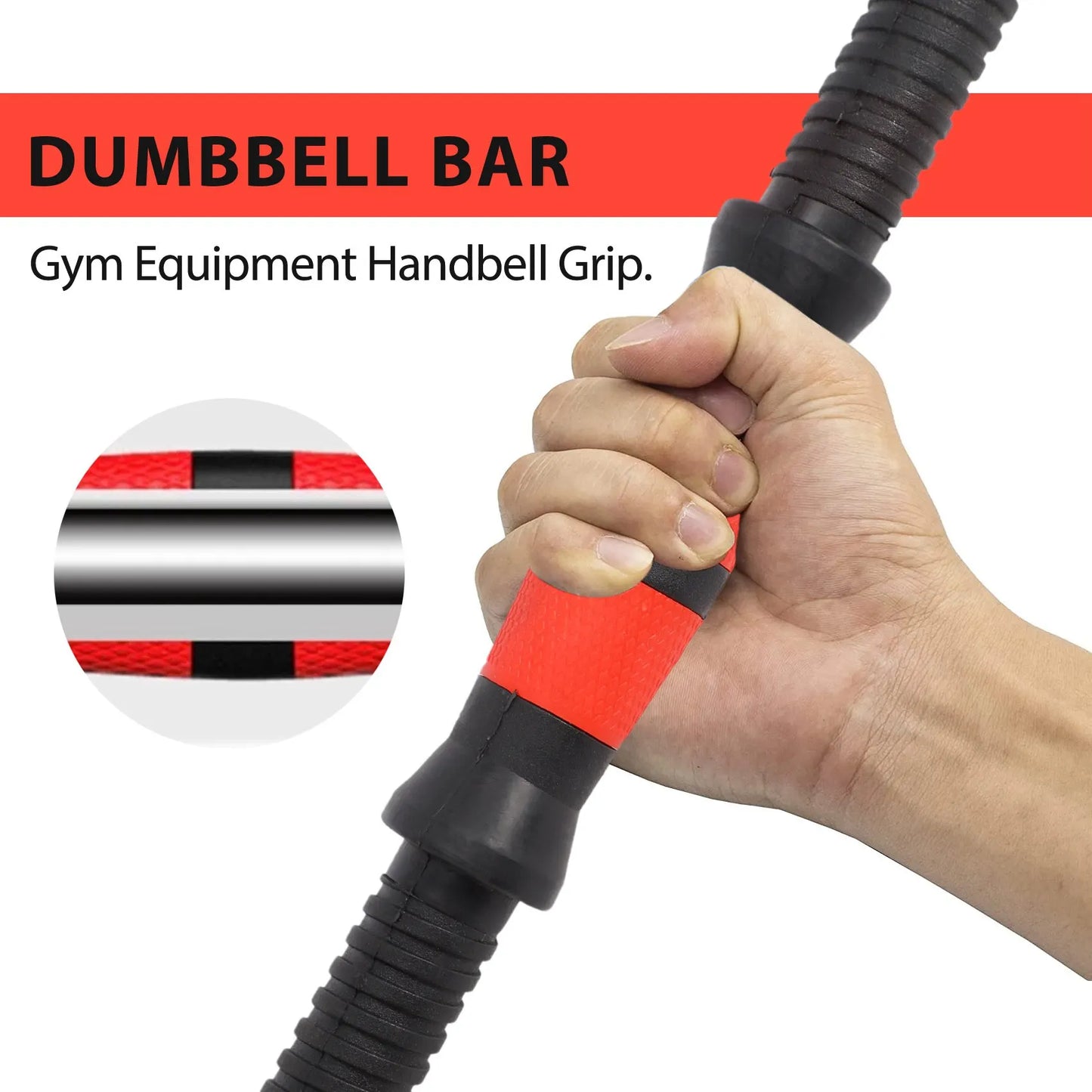 Dumbbell Bar 2Pcs Dumbbell Bars Durable Prime Dumbbell Handle Barbell Handle Dumbbell Bars for Sport Workout Training Gym